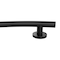 Keeney Mfg Smooth Wave Designer Grab Bar, Matte Black, 24", 24.00" L, Stainless Steel, Matte Black GB2022-24MB - alternate 6